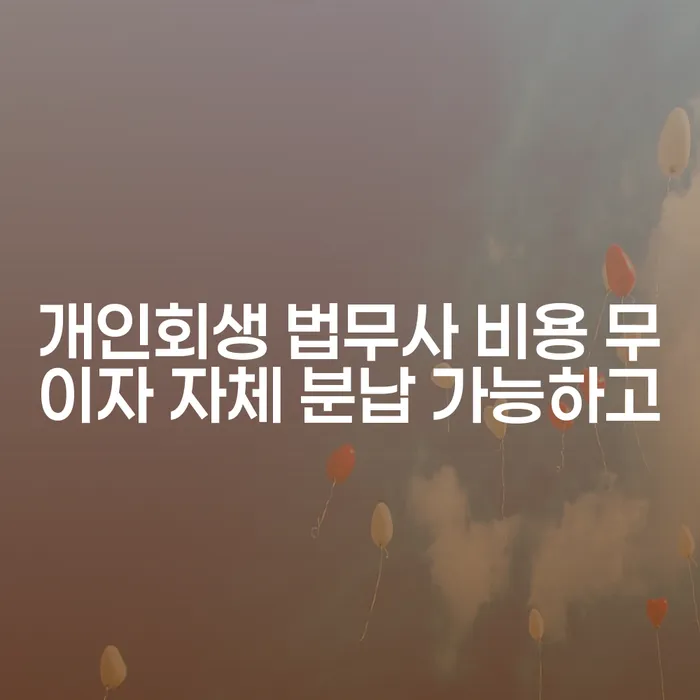개인회생법무사비용 빚갚는 방법 추천하는 변호사