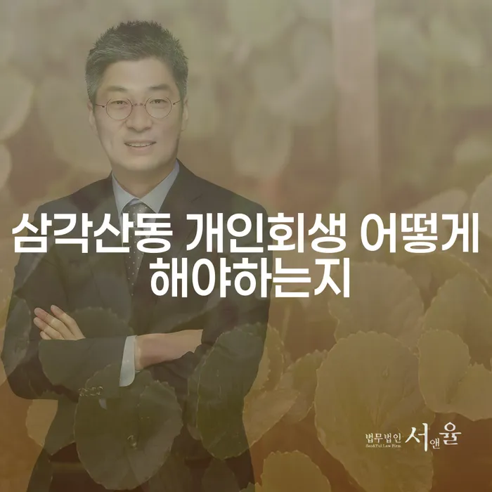 삼각산동 개인회생 어떻게 해야하는지