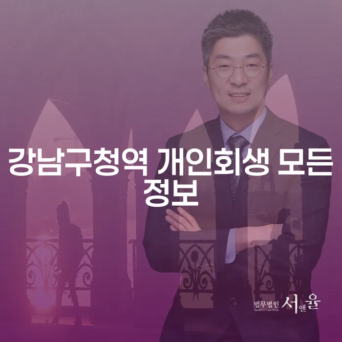 강남구청역 개인회생 모든정보