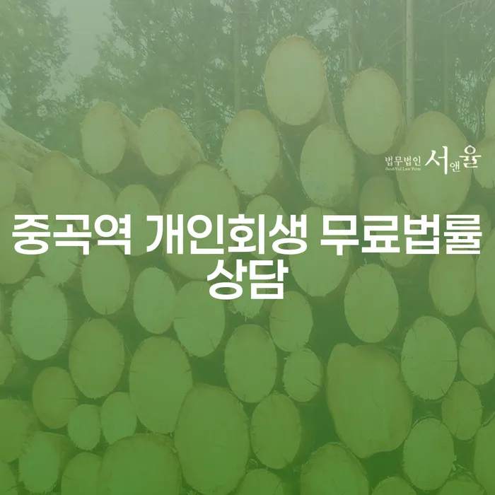 중곡역 개인회생 무료법률상담