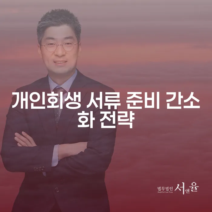 개인회생 서류 준비 간소화 전략은 어떻게 할 수 있을까요?