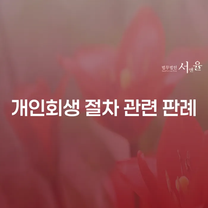 개인회생 절차 관련 판례: 어떻게 빚의 무게를 덜어낼 수 있을까?